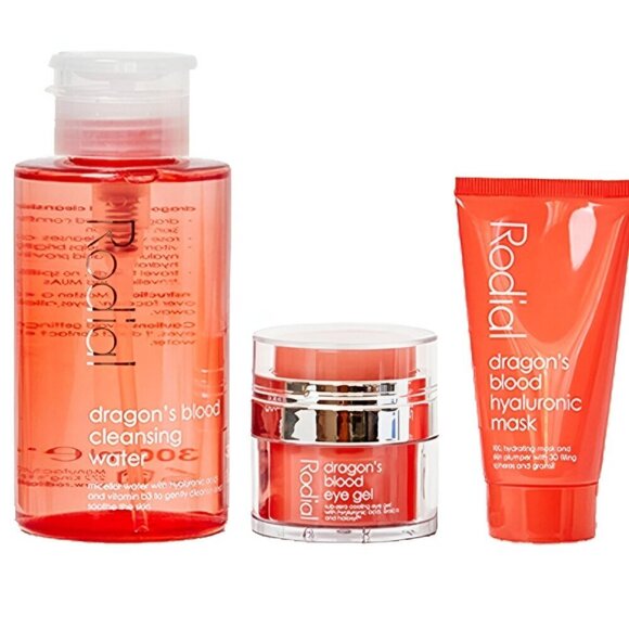 Rodial Dragon’s Blood Skincare Set – Eye Gel, Cleansing Water & Hyaluronic Mask - Picture 1 of 9